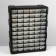 Organizer Universal "Box" 60 seats, plastic, 38.5 × 16 × 47.5 cm, black color black