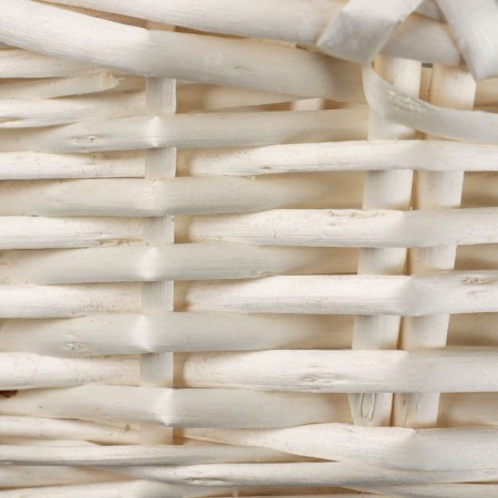 A set of wicker baskets, willow, 3 pcs., Oval, white, large-5