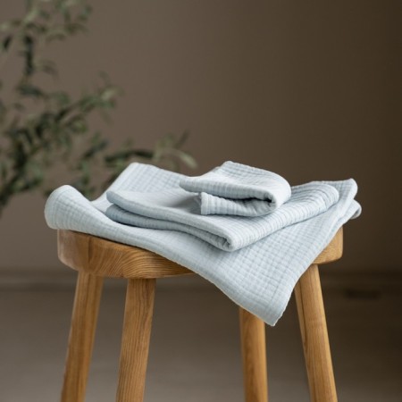 Pasionaria “Shifu”, Muslin, 250 gr, size 50x90 cm, blue color-1
