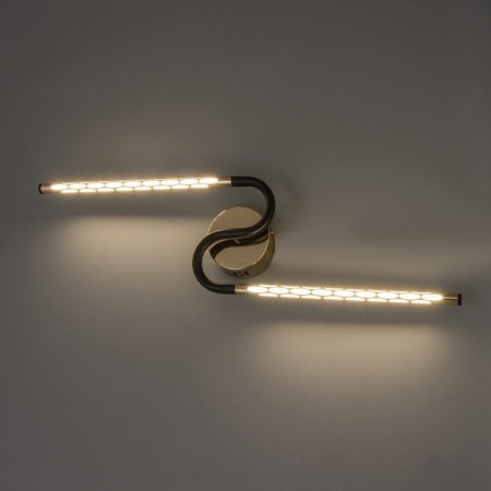Bra "Luen" LED 12W 4000k black 65x18x5 cm-2