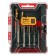 A set of extractors and tundra drills, large left thread, 45 steel M1-M5, D = 2.4-8 mm HSS, TIN