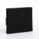 Women's wallet on the button, black color