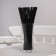 Disposable tubes for drinks of the share, 21 cm, d = 5 mm, 250 pcs, with corrugation, black color is black