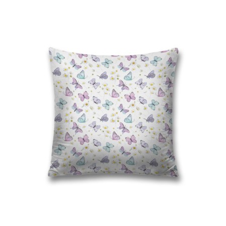 Decorative pillowcase "Butterflies and chamomile", on a zipper, size 45x45 cm