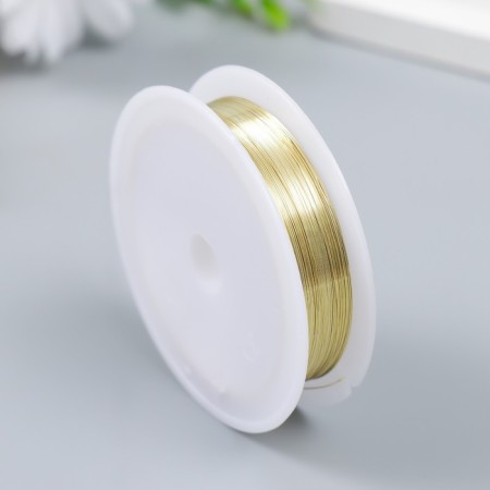 Wire for creativity "Astra" 0.3 mm, 30 m, gold