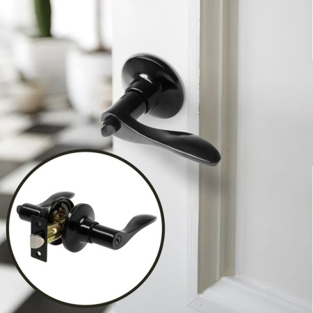 Stiling (fashion 3187), interior, latch, glossy black color