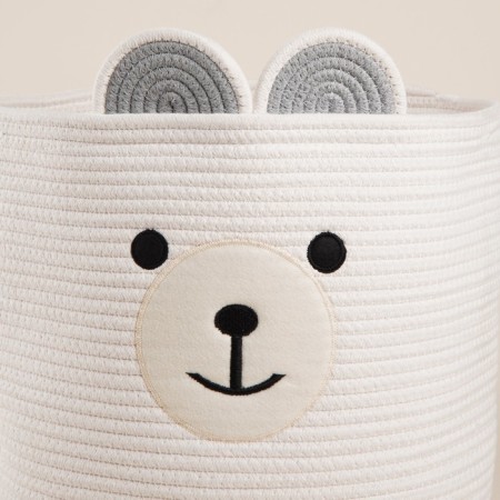 Basket for storage of manual weaving, cotton 35x35x30 cm-3