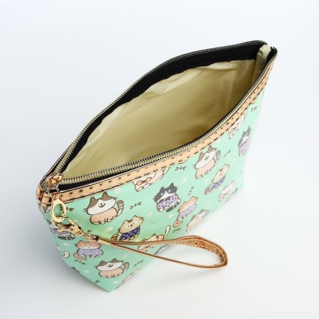 Lightning cosmetic bag, brown color-2