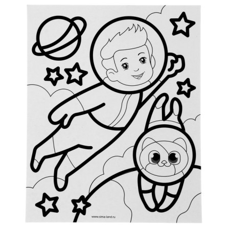 Set for creativity: Lunar fresco and magic embroidery "Cosmos"-8