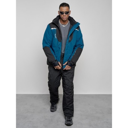 Ski costume male winter, size 54, blue color-13