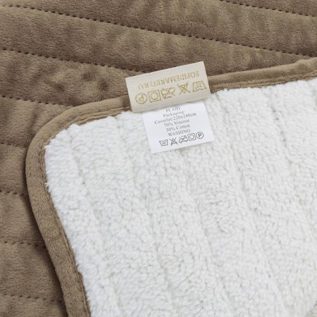 Liberty blanket, size 220x240 cm, chocolate color-7