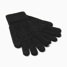 Male gloves minku 21 cm black