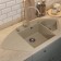 Quartz-quartz kitchen up-up-quartz UPD-06, angular two-section, color 02 beige
