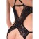 Erotic Body Erolata with a deep neckline, lace, black color, size 42-44