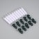 LED candles on clothespins 10 cm, 10 pieces, AAX1 batteries (not in the kit), remote control, glow white