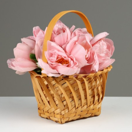 Wicker basket, 18 x 14 x 10.5/23 cm, sequoia-1