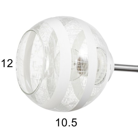 Ophelia chandelier 2he27 40W Belo-chromovy 48x26x27 cm Bayerlux-5
