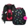 School backpack 38 x 30 x 16 cm, ergonomic back, Stavia "Neon", black