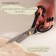 Clothing scissors, mowed blade, 8 ", 20.5 cm, black color
