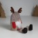 Souvenir Textile "Dwarf in a gray lamb hat with horns" 6.2x9.5x18.5 cm