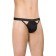 Thong men Softline collection, with cuts on the sides, black color, size OS