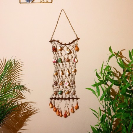 Suspended souvenir "Gift of the Sea" shells 23x3x77 cm-1
