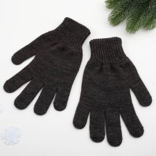 Male gloves, dark gray color, size 22