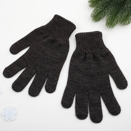 Male gloves, dark gray color, size 22