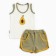 Kit (T -shirt/shorts) children, avocado/wormwood color, height 86 cm