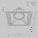 The built-in lamp Technical DL042-01-SQ-B, 1x50W, 11.2x9x4.2 cm, GU10, Black Color Black