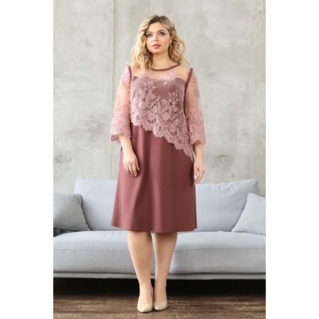 Women's dress, size 52, pink color