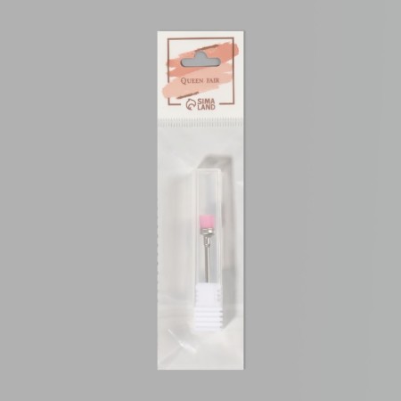 Brush-brush for hardware manicure, in a plastic box, pink color-6