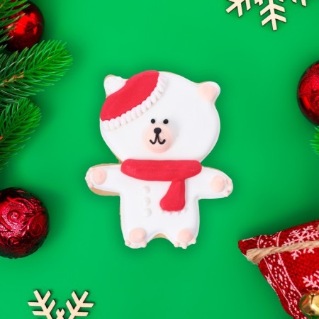 New Year. Vanilla cookies "Mishutka" 40 g (1 Cor = 15pcs)