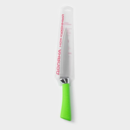 Knife Kitchen shade "Rich", blade 12.5 cm, green color-4
