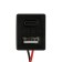 USB connector with a wire 10 cm, 2 pin, 2.1 a, 5 V, black