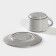 Tea pair Nebbia: a cup 200 ml, h = 6.7 cm, a saucer d = 15.3 cm