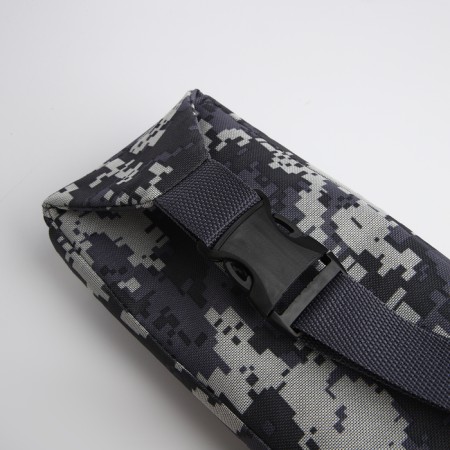 Lightning waist bag, outer pocket, gray color/camouflage-3