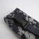 Lightning waist bag, outer pocket, gray color/camouflage