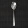 A single spoon is disposable, 12.5 cm, silver color