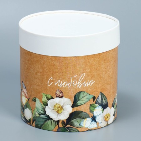 A set of hats 2 in 1, gift packaging, Flower, 13 x 13, 16 x 16 cm-8