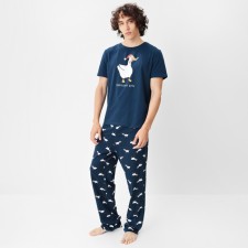 Новый год. Пижама мужские KAFTAN "Новогодняя дичь", размер 56