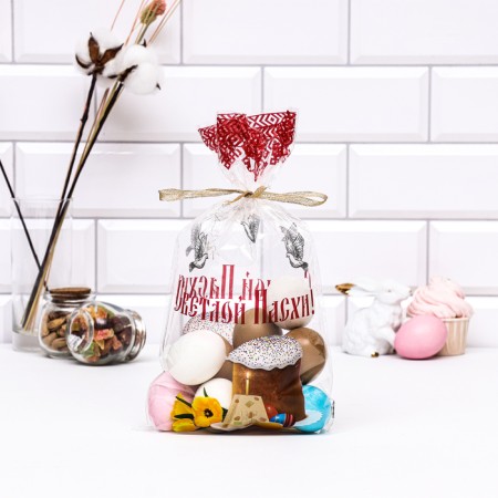 Gift package "Easter cakes", 20 x 35 cm, 25 μm
