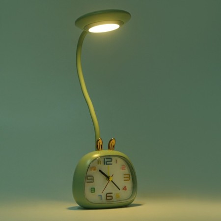 Clock - an alarm clock "Bunny" children, dial 10 x 7.5 cm, on batteries aa-3