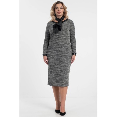Women's dress, size 52, gray color-11