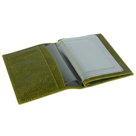 Cover for car documents, passport, cards, green color-1