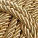 Cord for decor and finish, twisted, decorative, golden, without braid, 12 mm x 25 m