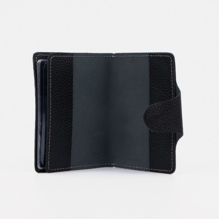 The cover on the button, for auto documents and passports, black color-2