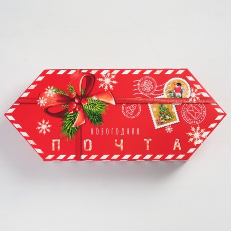 The prefabricated finfet box "New Year's Post", 14 x 22 x 8 cm, New Year-2