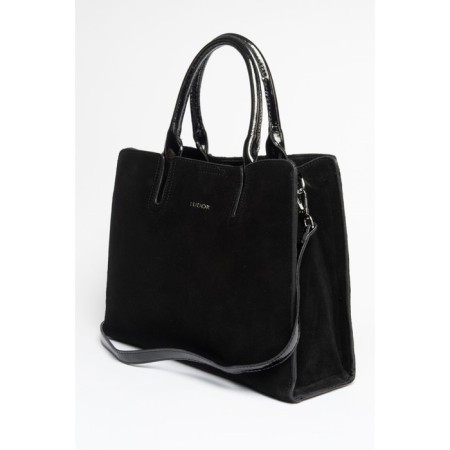 Bag Tout Women, Natural suede, Ludor Black, 33x10x27 cm-1
