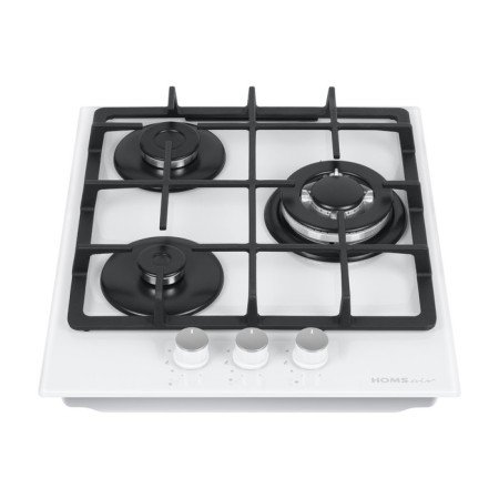Honing surface HOMSAIR HGG433TGCWH, gas, 3 burners, white-8